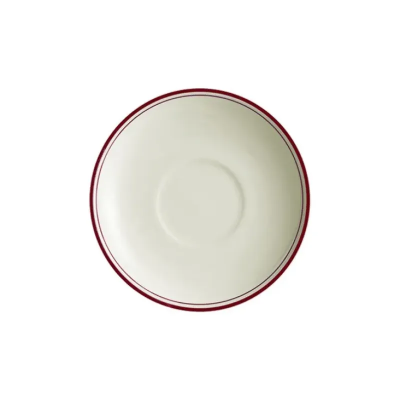 La Cartuja de Sevilla Set de 4 tazas de desayuno con platillos colección Basic Line Red > Set De Tazas Con Platillos