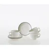 La Cartuja de Sevilla Set de 12 tazas de desayuno con platillos colección Basic Line Blue > Set De Tazas Con Platillos