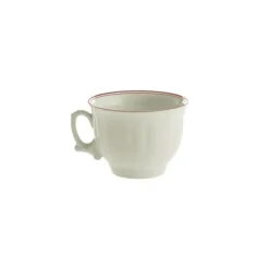 La Cartuja de Sevilla Set de 12 tazas de desayuno con platillos colección Basic Line Red > Set De Tazas Con Platillos