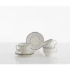 La Cartuja de Sevilla Set de 6 tazas de desayuno con platillos colección Flor de Lis Azul > Set De Tazas Con Platillos