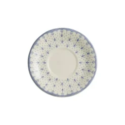 La Cartuja de Sevilla Set de 6 tazas de desayuno con platillos colección Flor de Lis Azul > Set De Tazas Con Platillos