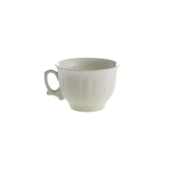 La Cartuja de Sevilla Set de 6 tazas de desayuno con platillos colección Aurora Blanca > Set De Tazas Con Platillos