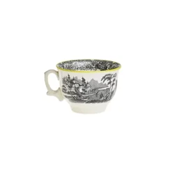 La Cartuja de Sevilla Set de 6 tazas de desayuno con platillos colección Negro Vistas Yellow by Aaron Stewart > Set De Tazas Con Platillos