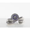La Cartuja de Sevilla Set de 6 tazas de desayuno con platillos colección Negro Vistas Blue by Aaron Stewart > Set De Tazas Con Platillos