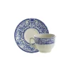 La Cartuja de Sevilla Set de 4 tazas de té con platillos colección 150 Aniversario > Set De Tazas Con Platillos
