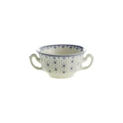 La Cartuja de Sevilla Taza de consomé colección Flor de Lis Azul > Boles Y Tazas De Consomé