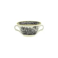 La Cartuja de Sevilla Taza de consomé colección Negro Vistas Yellow by Aaron Stewart > Boles Y Tazas De Consomé