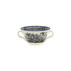 La Cartuja de Sevilla Taza de consomé colección Negro Vistas Blue by Aaron Stewart > Boles Y Tazas De Consomé