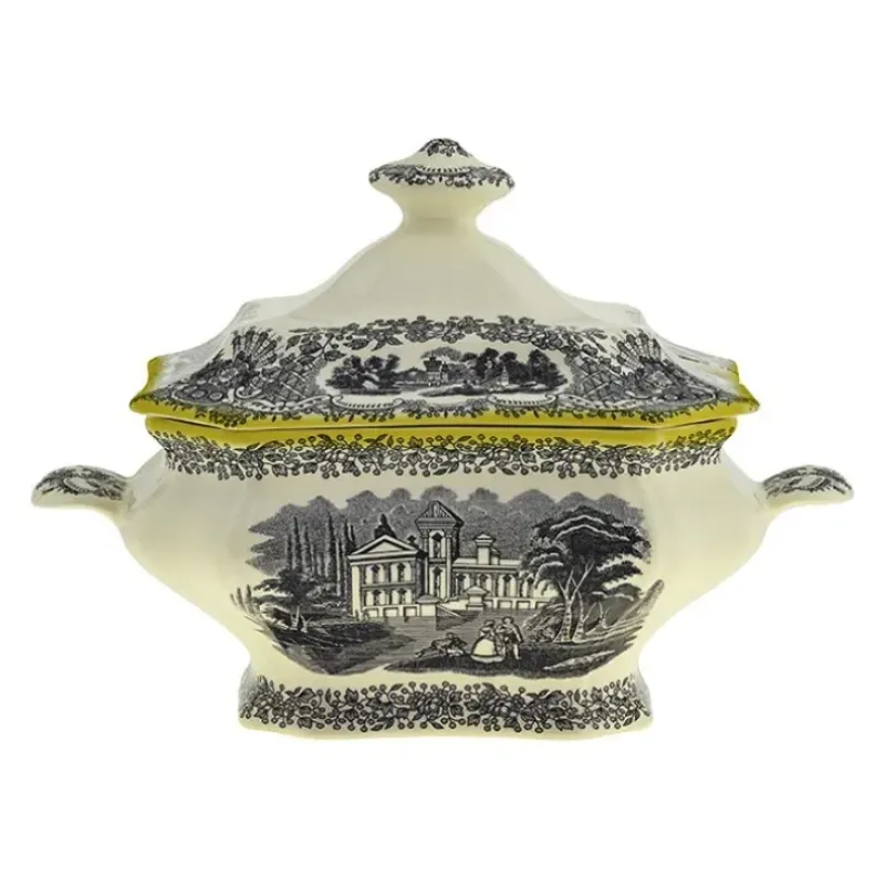 La Cartuja de Sevilla Vajilla completa de 56 piezas colección Negro Vistas Yellow by Aaron Stewart > Vajillas