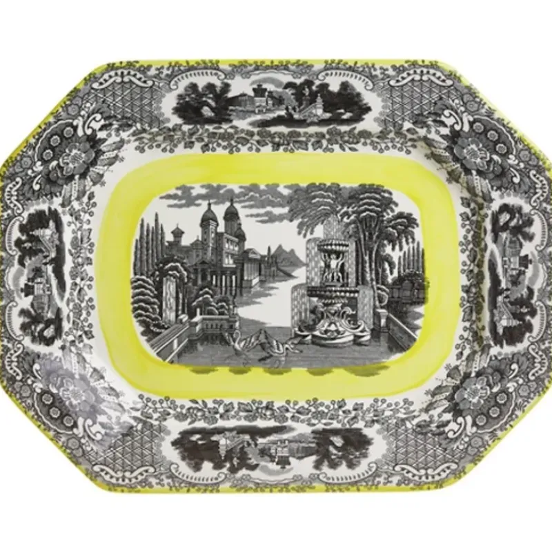 La Cartuja de Sevilla Vajilla completa de 56 piezas colección Negro Vistas Yellow by Aaron Stewart > Vajillas